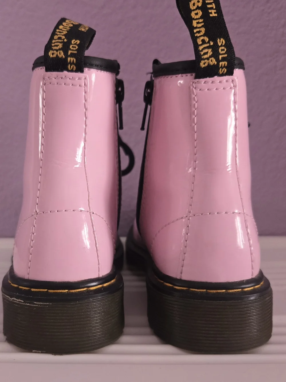 Toddler Pink Dr. Martens Boots - Size 10 (Worn Twice)